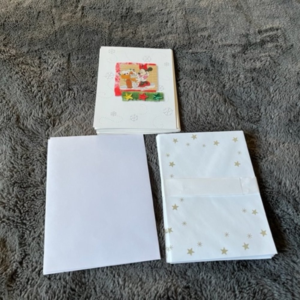 Disney Minnie Mouse Vintage Christmas Cards 18 Cards Paper Magic Group New